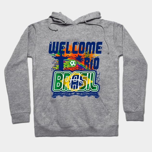 Welcome Rio Brasil Hoodie by Extracom